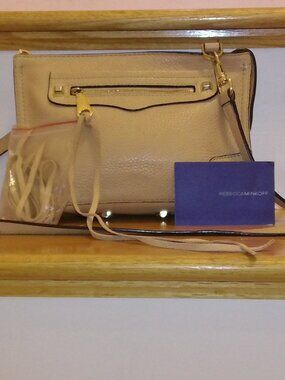Rebecca Minkoff Regan Tan Leather Crossbody Bag GOOD CONDITION!